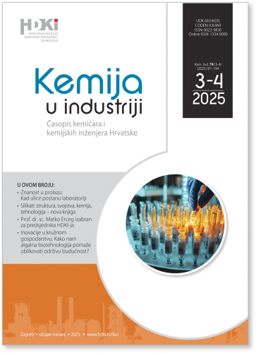 KEMIJA U INDUSTRIJI 3-4/2025 - NOVI BROJ