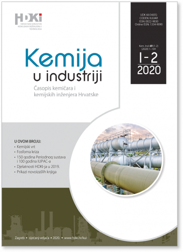 KEMIJA U INDUSTRIJI 1-2/2020 - NOVI BROJ