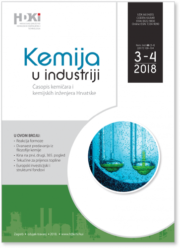 KEMIJA U INDUSTRIJI 3-4/2018 - NOVI BROJ