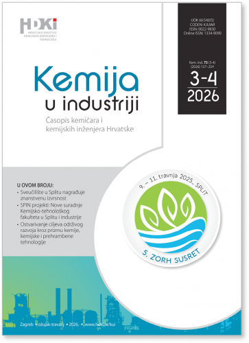 KEMIJA U INDUSTRIJI 3-4/2026 - NOVI BROJ